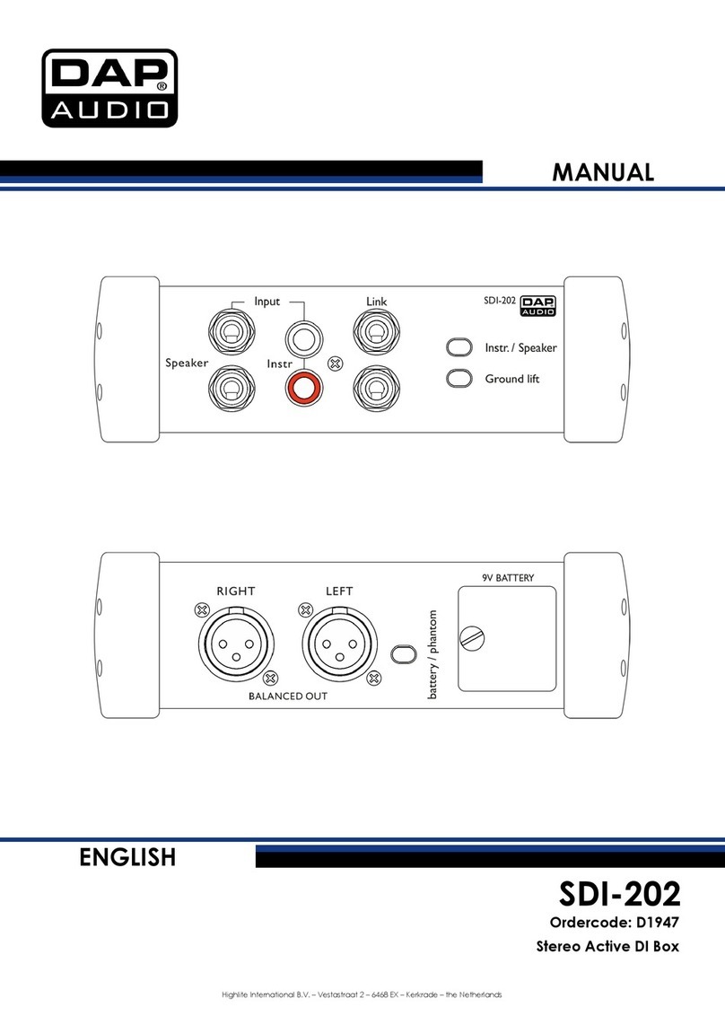 DAPAudio SDI-202 manual