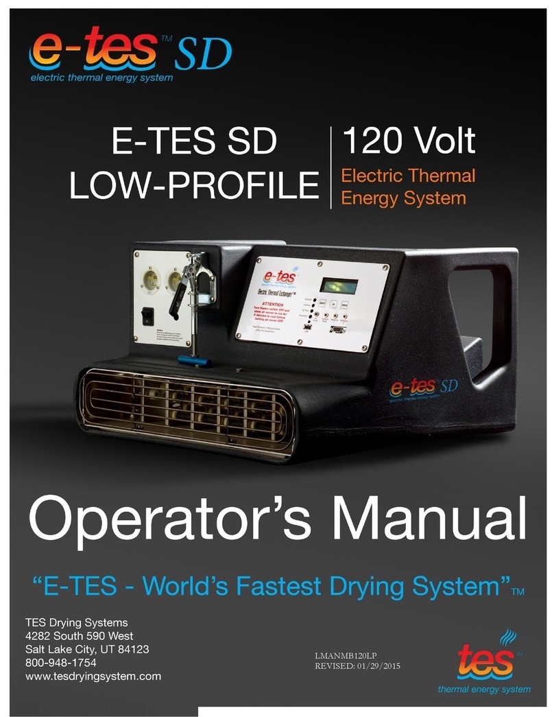 TES E-TES SD Operator's manual