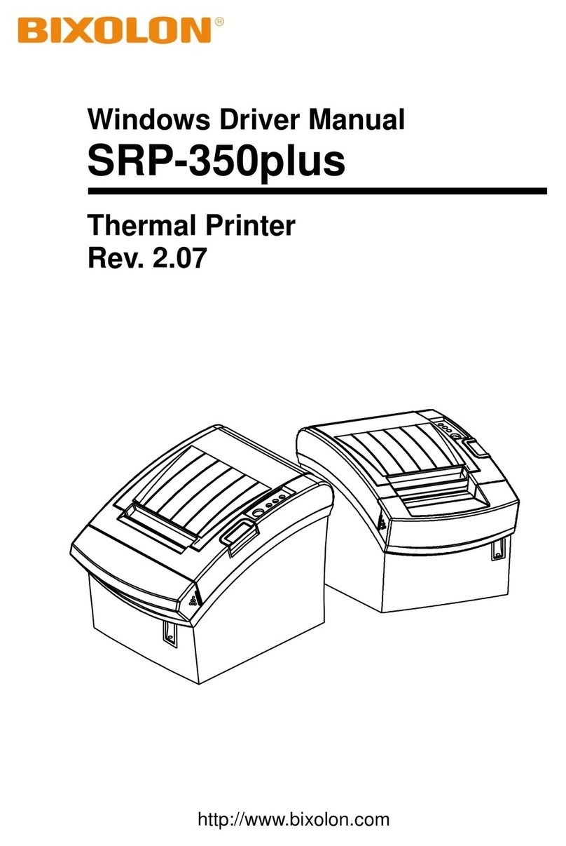 BIXOLON SRP-350plus Installation and operation manual
