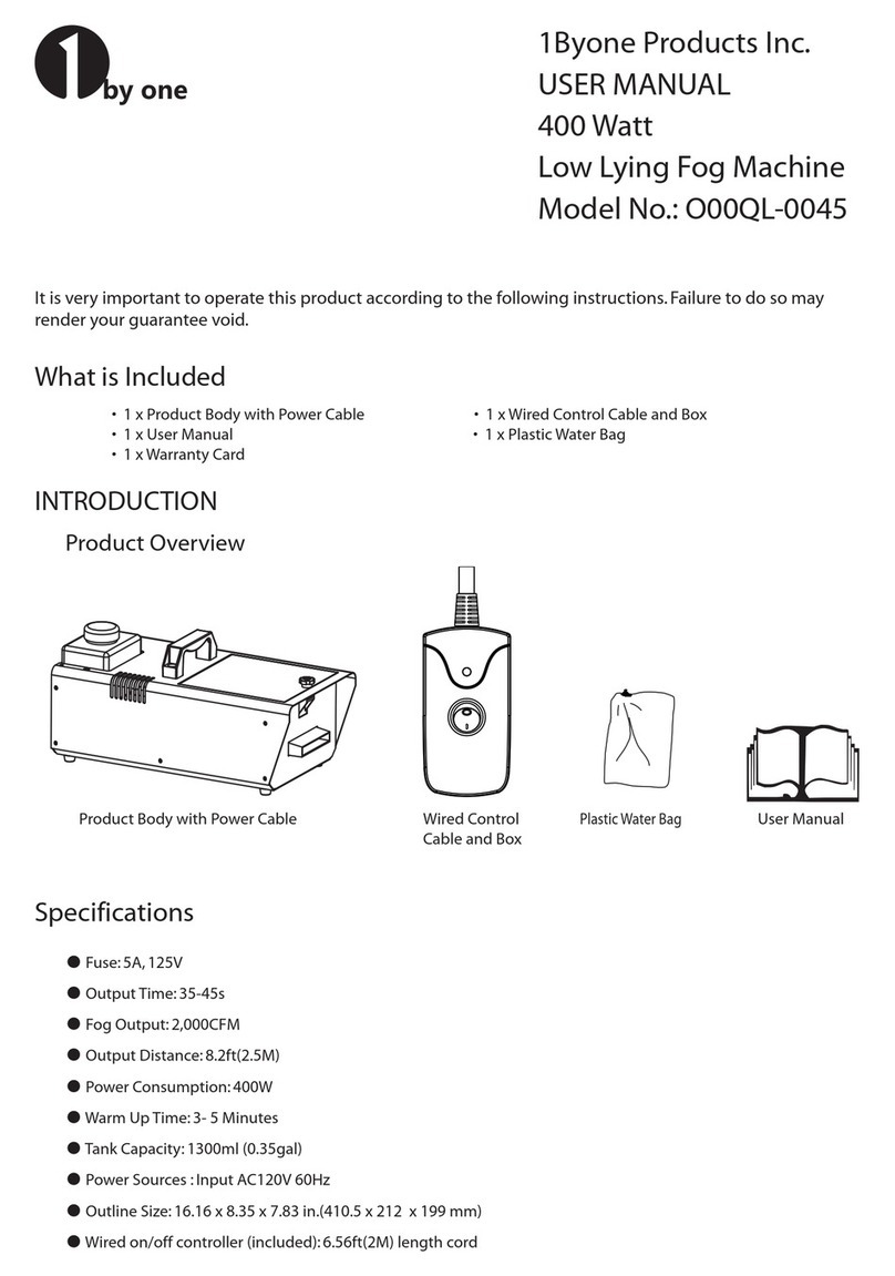 1 BY ONE O00QL-0045 User manual