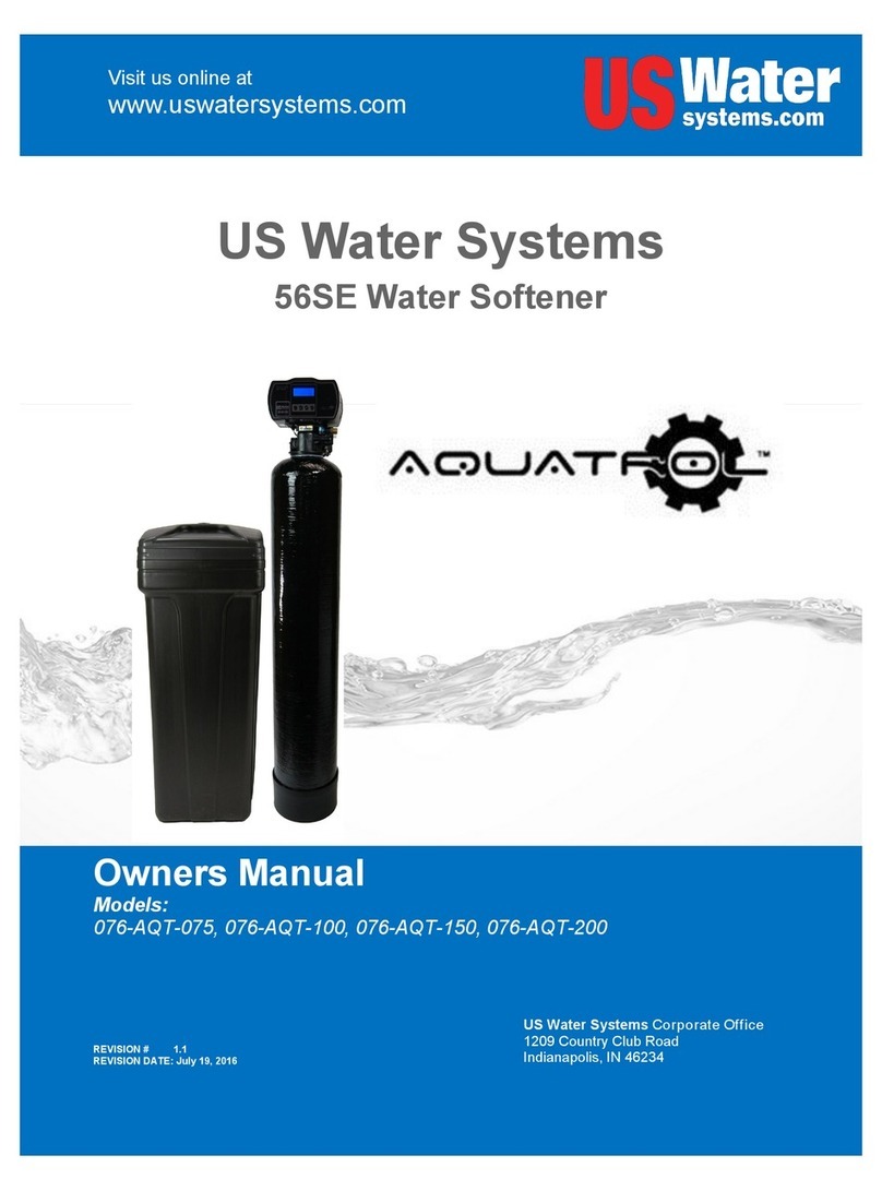 US Water Systems 076-AQT-075 owner's manual