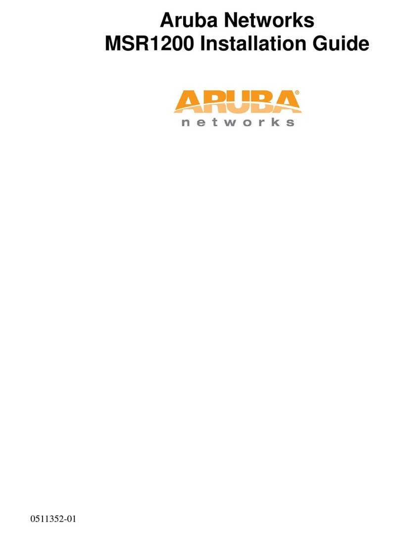 Aruba MSR1200 User manual