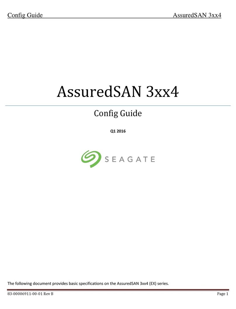 Seagate AssuredSAN 3xx4 User manual