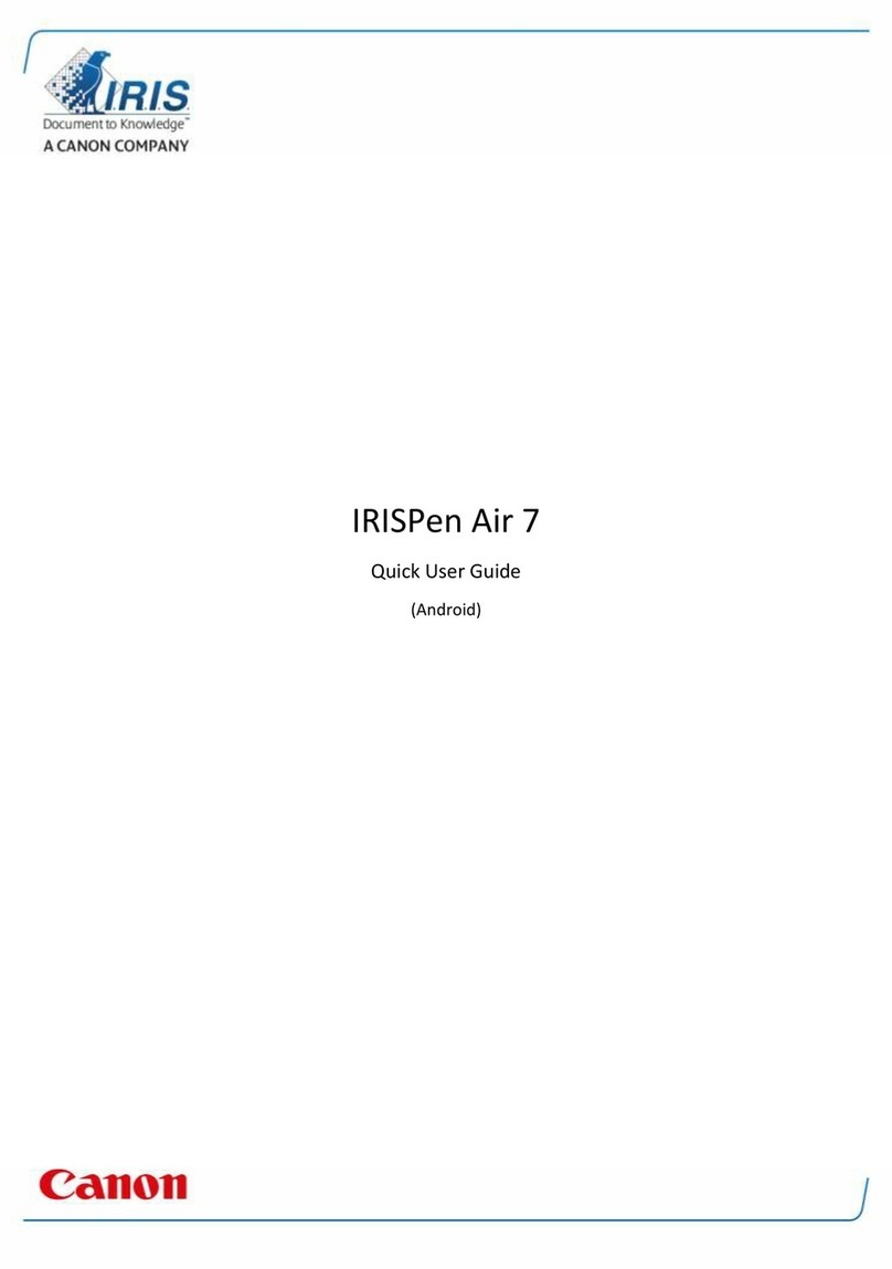 Canon irispen air 7 Quick user guide
