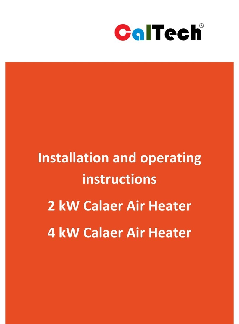 Caltech Calaer 2 kW Installation and operating instructions