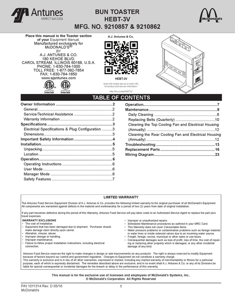 Antunes, AJ HEBT-3V manual