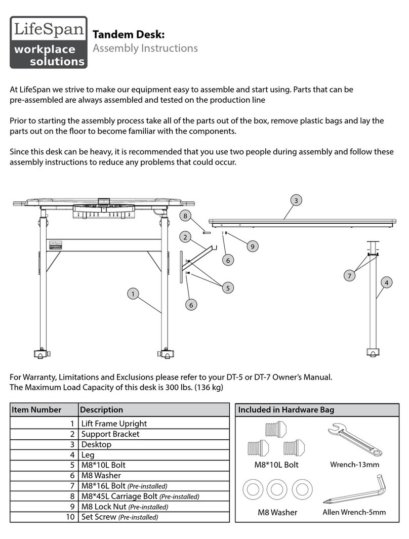 Life Span Workplace DT-5 User manual
