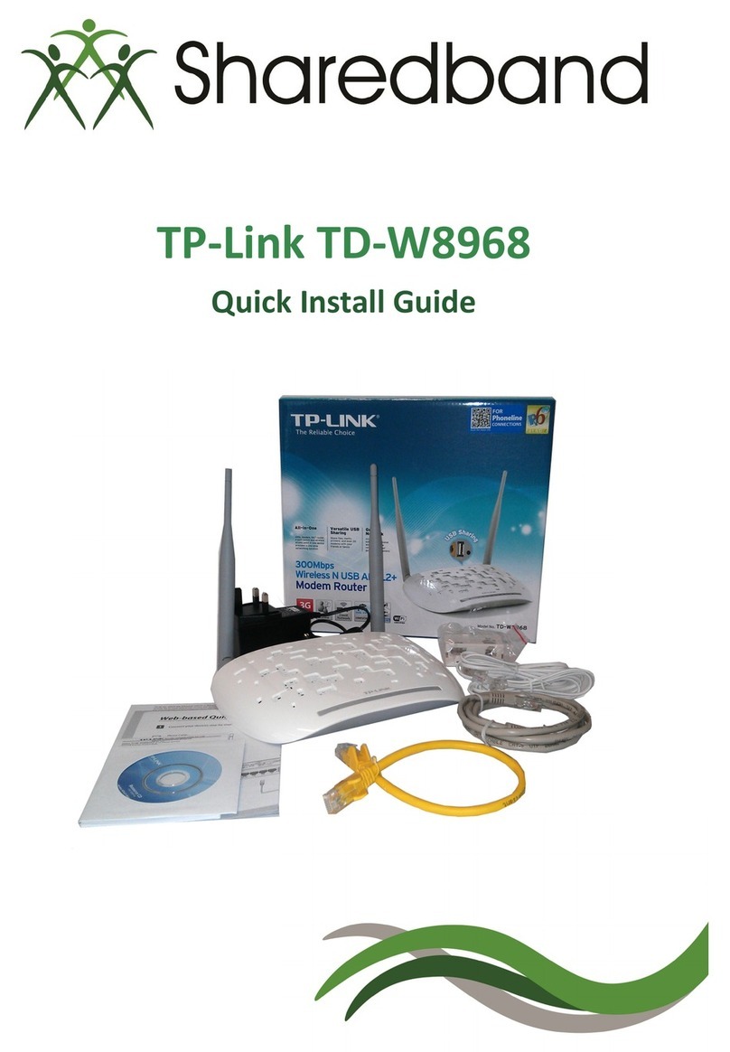 TP-Link TD-W8968 User manual TP-Link TD-W8968 User manual