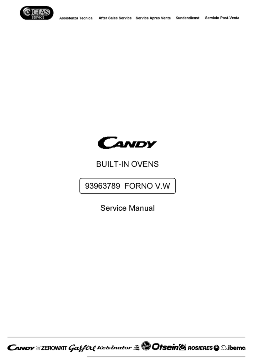 Candy 93963789 FORNO V.W User manual