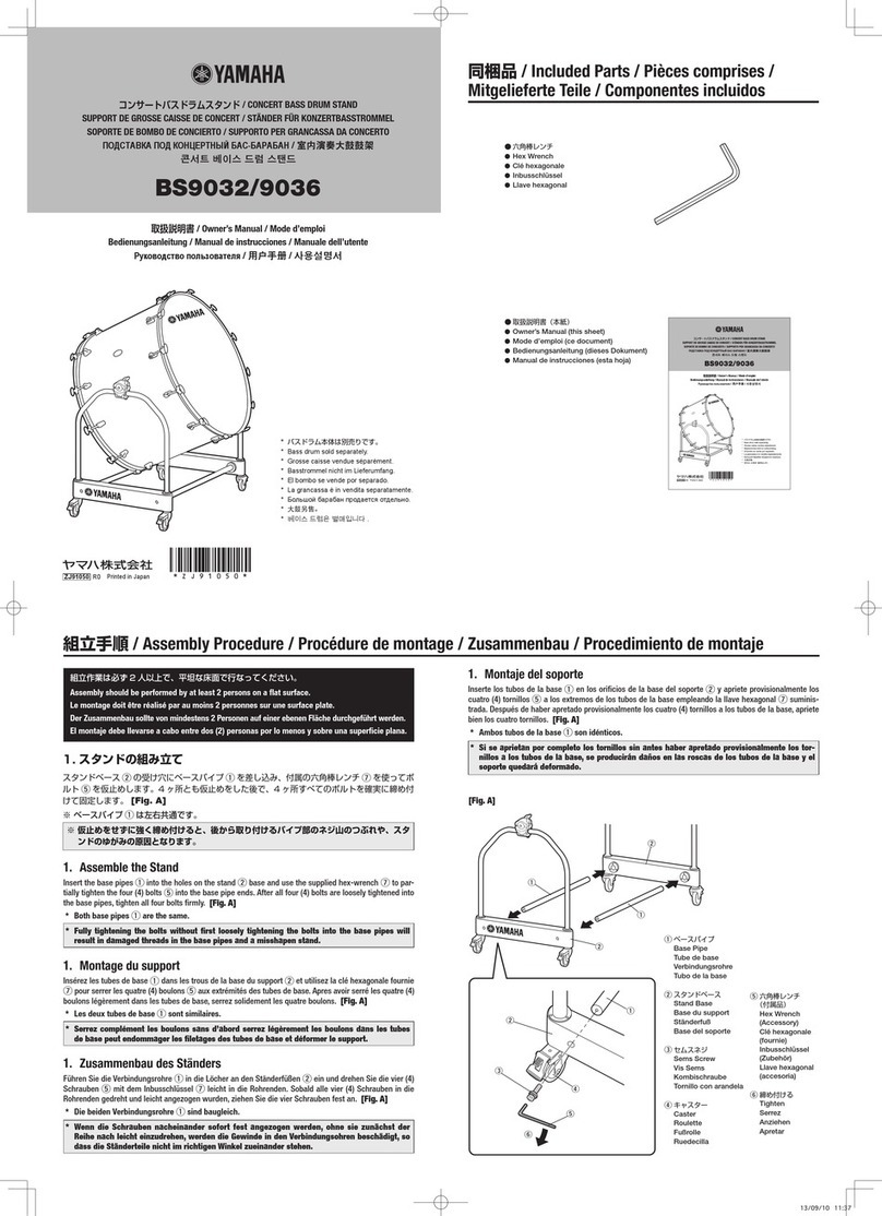 Yamaha BS9032 User manual Yamaha BS9032 User manual