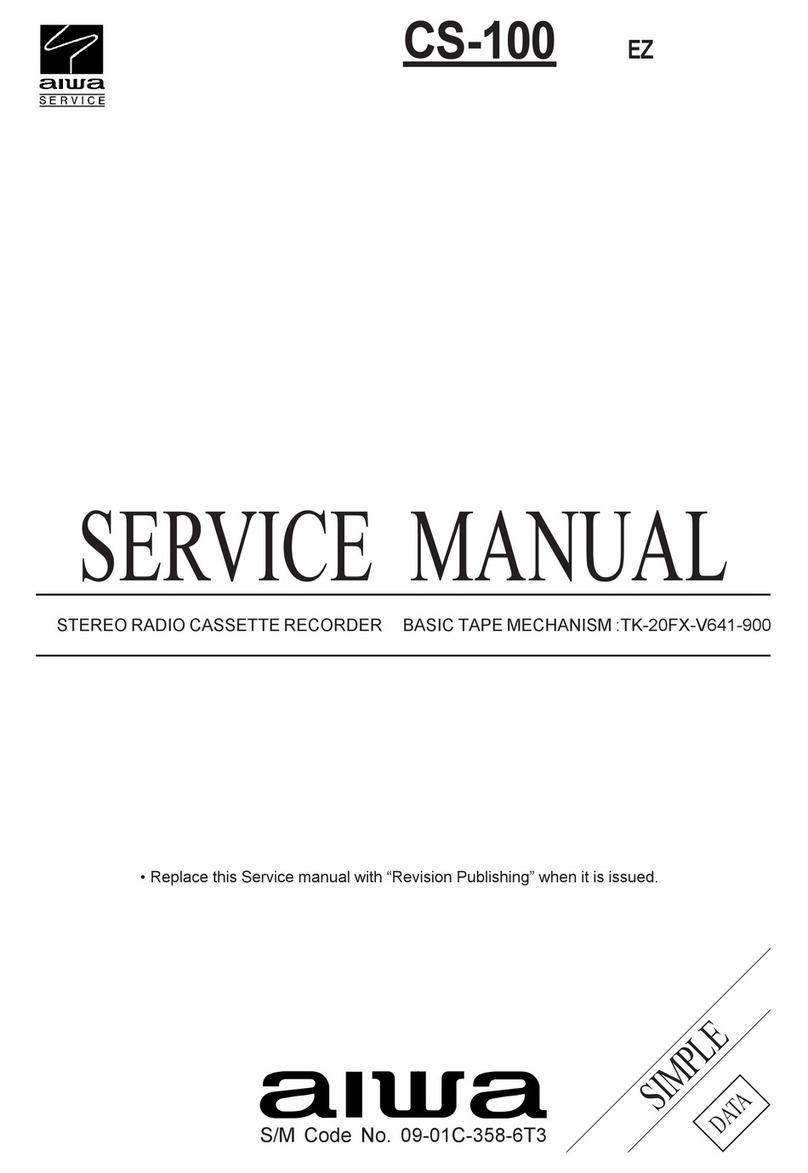 Aiwa CS-100 Service manual