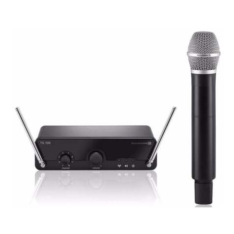 Beyerdynamic TG 100 Beltpack Set operating instructions