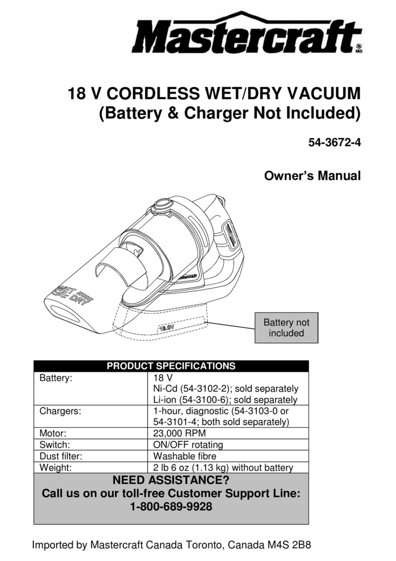 MasterCraft 54-3672-4 owner's manual
