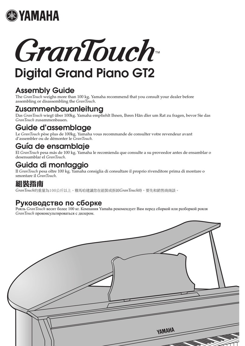 Yamaha Grand Touch GT2 User manual