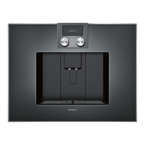 Gaggenau CM 450 installation instructions Gaggenau CM 450 installation instructions