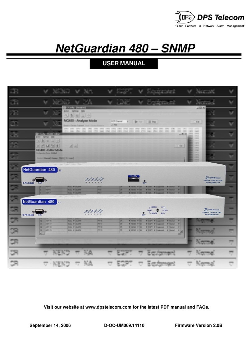 DPS Telecom NetGuardian 480 user manual