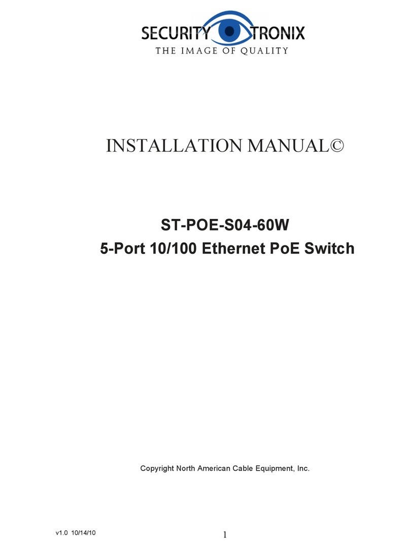 Securitytronix ST-POE-S04-60W installation manual