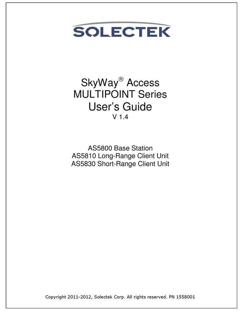 Solectek skyway User manual