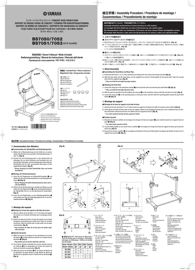 Yamaha BS7050 User manual Yamaha BS7050 User manual