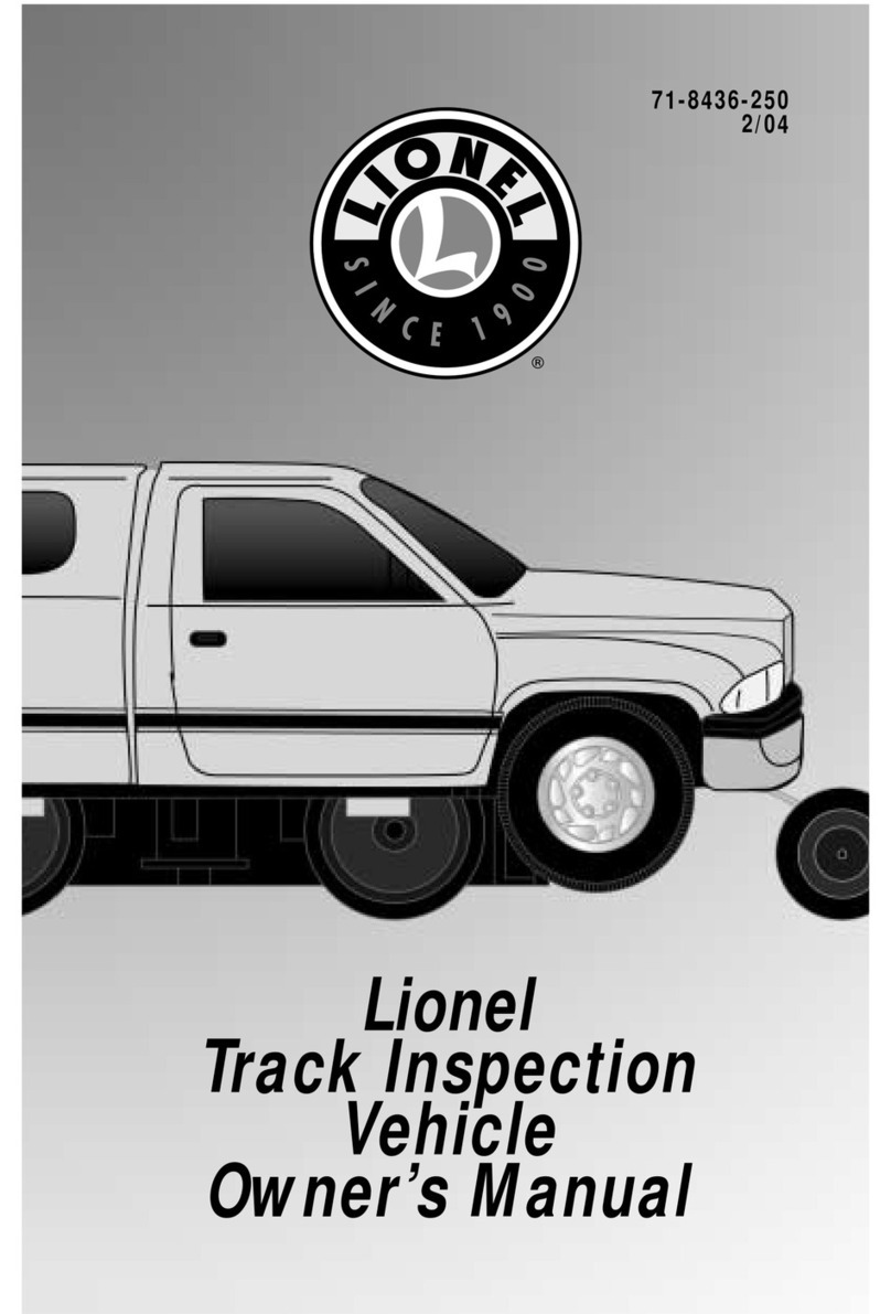Lionel Track Inspection Vehicle owner's manual