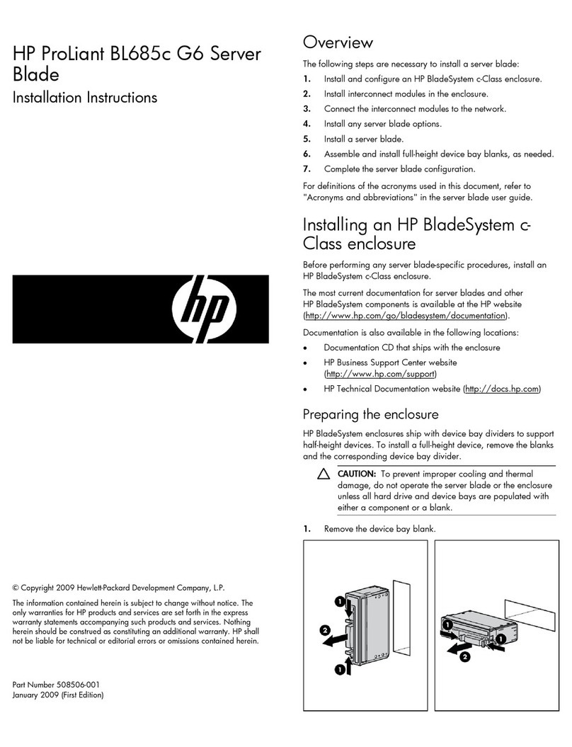 HP ProLiant BL685c G6 User manual