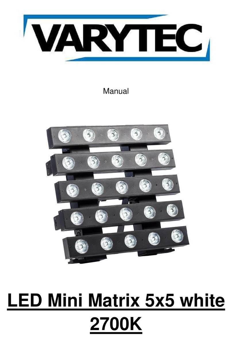 Varytec LED Mini Matrix 5x5 2700K User manual
