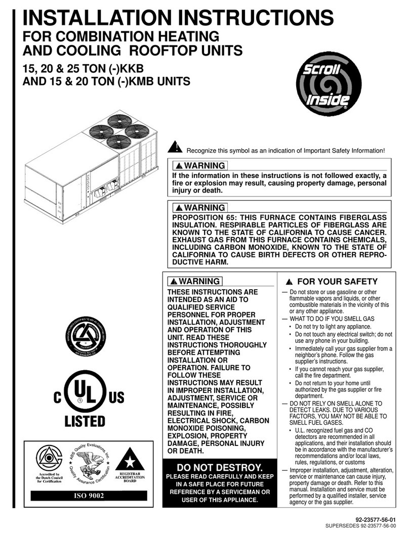 Rheem A180CL25E User manual