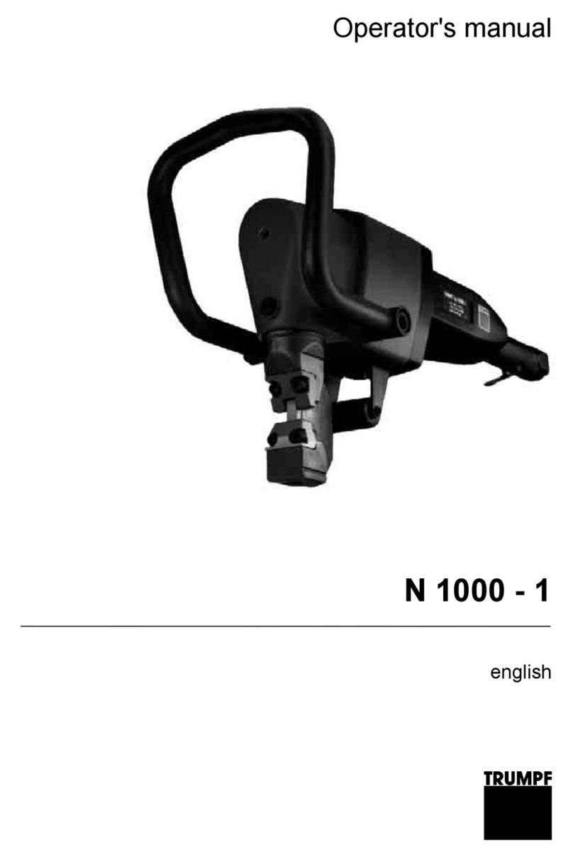 Trumpf Nibbler N1000-1 Operator's manual