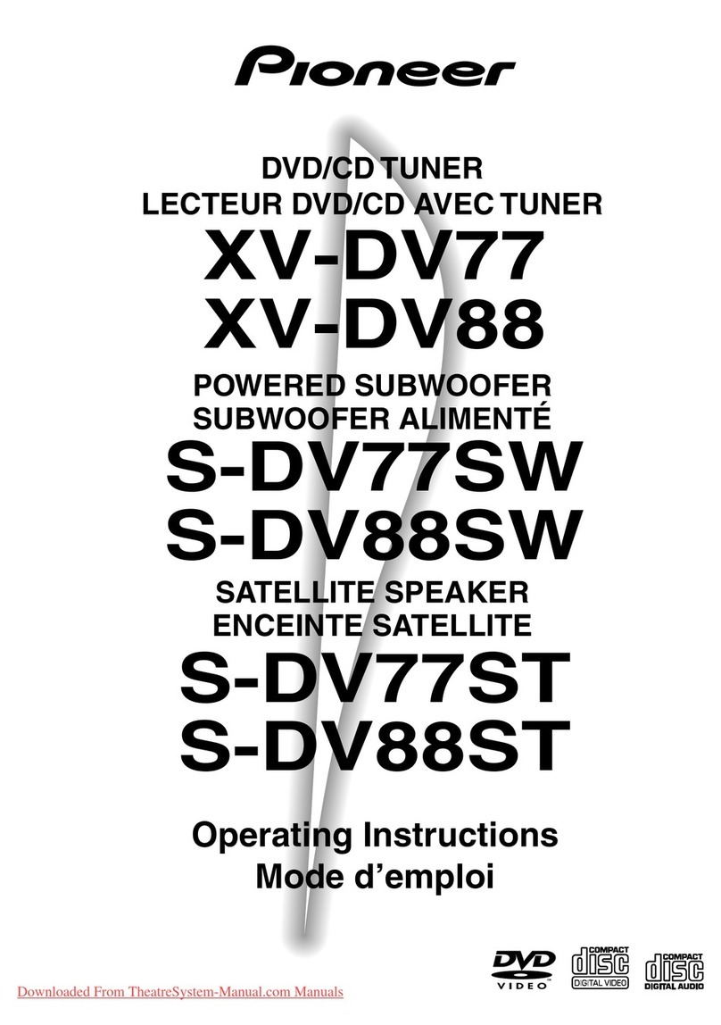 Pioneer S-DV88SW User manual