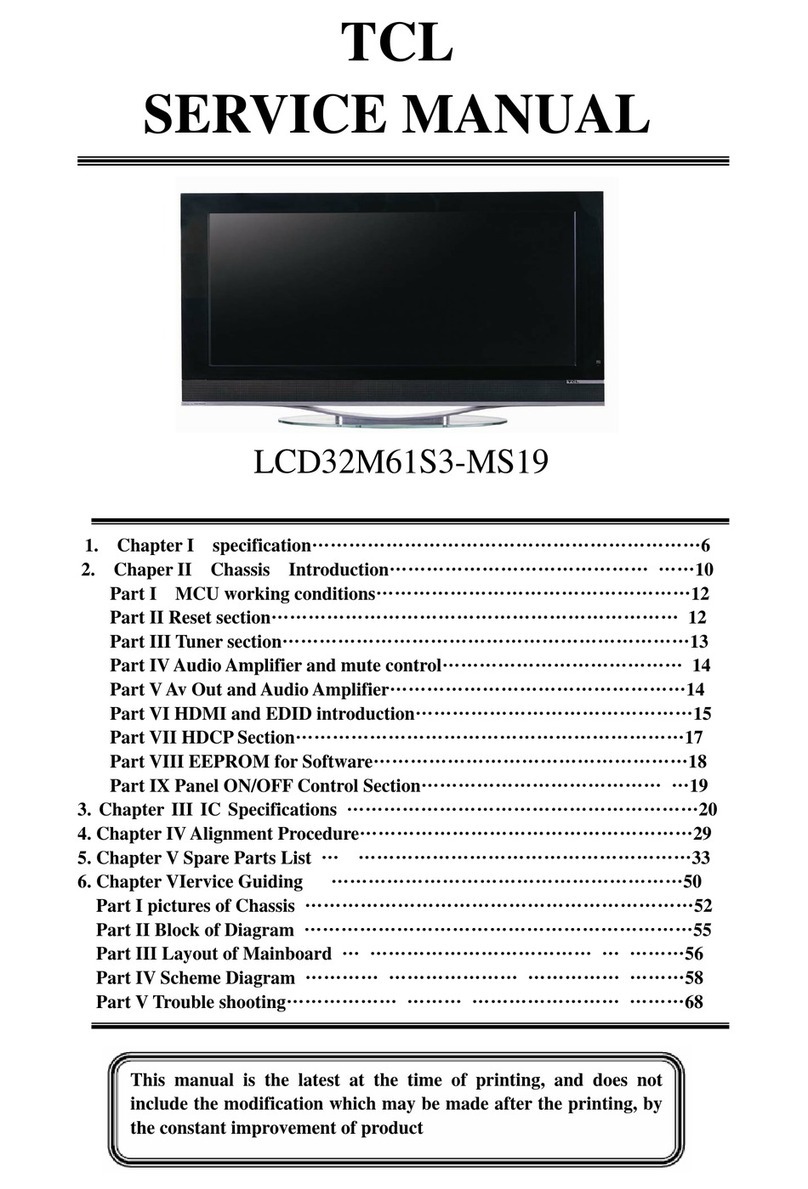 TCL LCD32M61S3-MS19 User manual