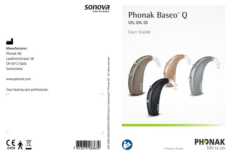 Phonak Baseo Q15 User manual