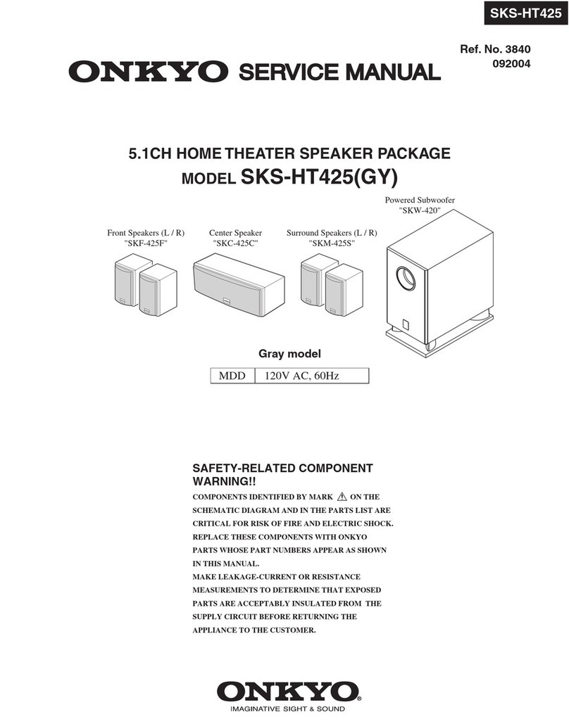 Onkyo SKS-HT425 User manual