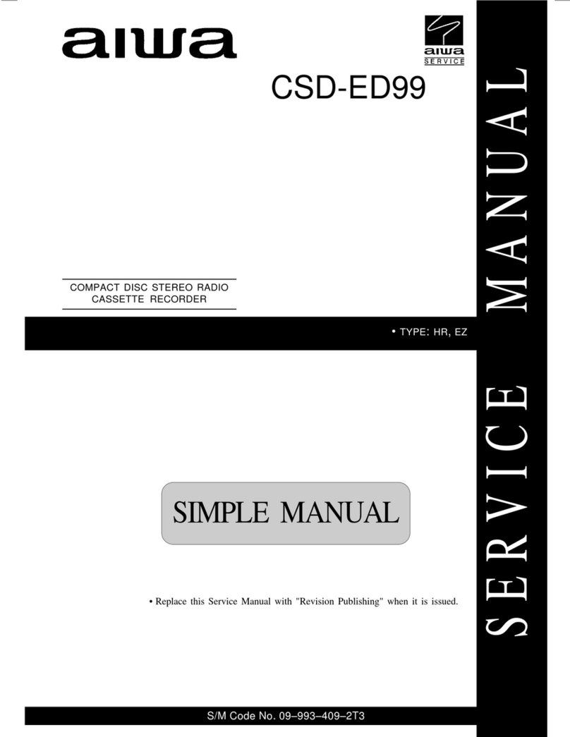 Aiwa CSD-ED99 Service manual
