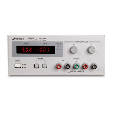 Keysight e3620a Operating and owners manual