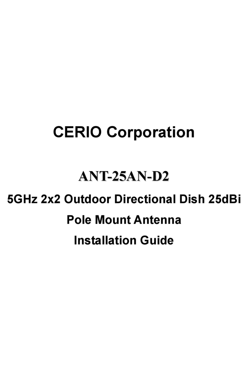 Cerio ant-25an-d2 installation guide