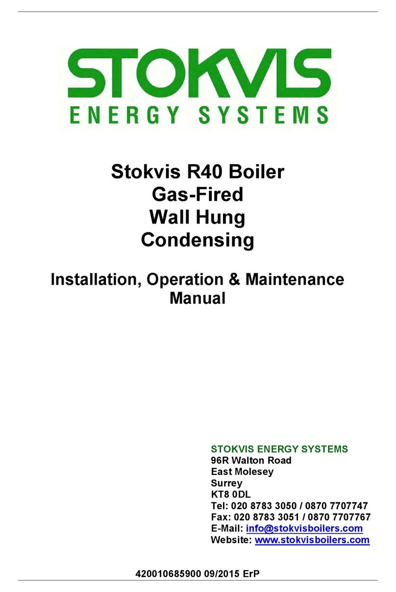 STOKVIS ENERGY SYSTEMS ECONOFLAME R40 Installation operation & maintenance