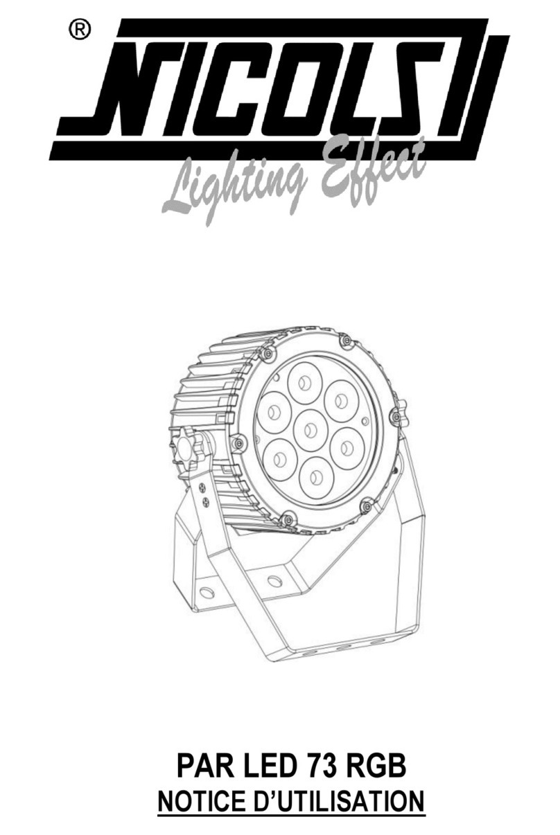 Nicols PAR LED 73 RGB user guide