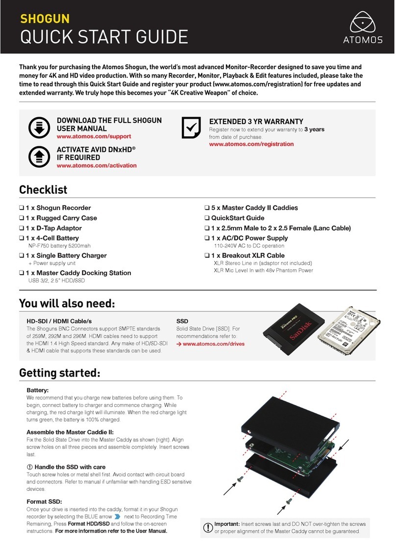 Atomos SHOGUN User manual