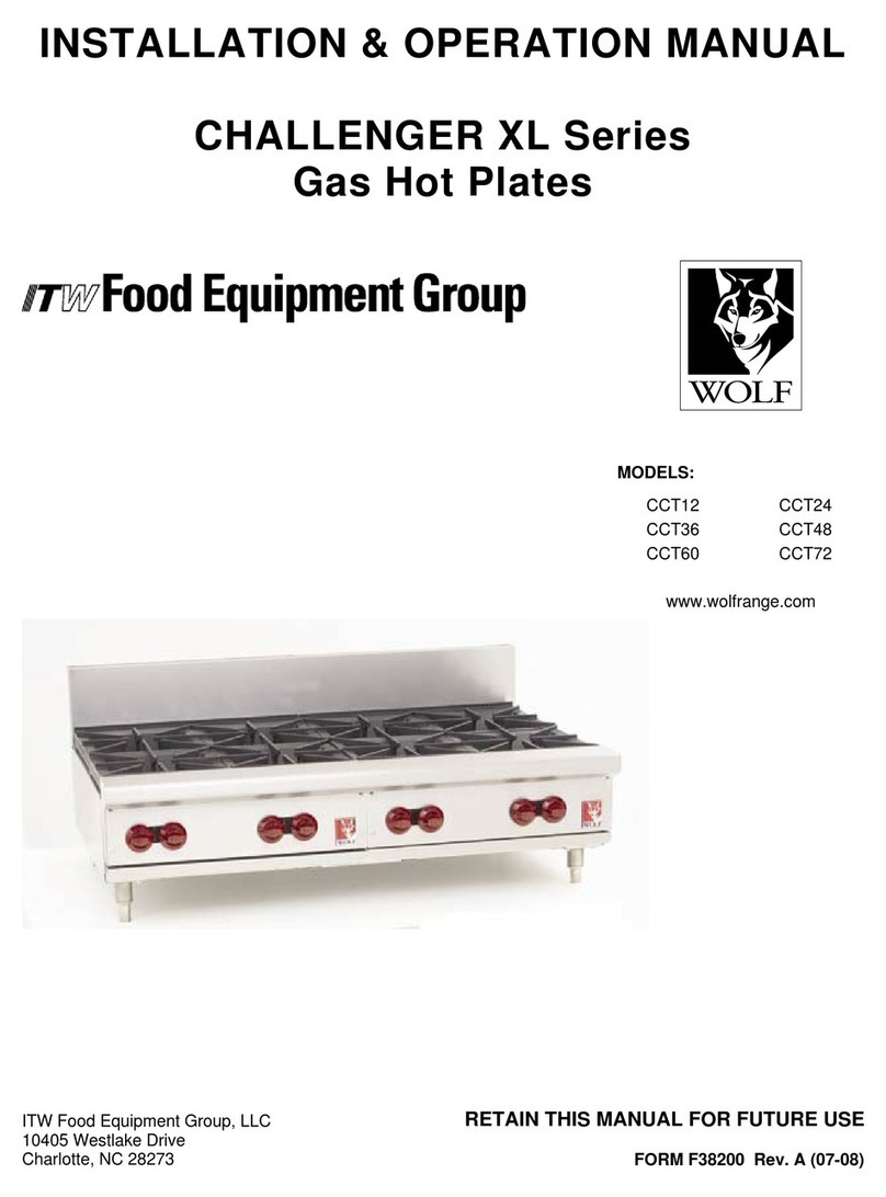ITW Food Equipment Group CHALLENGER XL Series CCT12 User manual ITW Food Equipment Group CHALLENGER XL Series CCT12 User manual