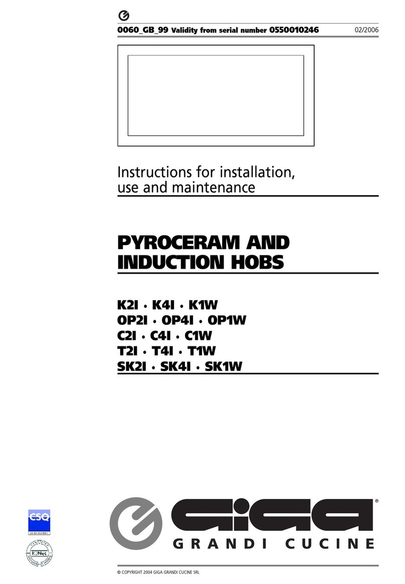 GIGA K2I Instructions for installation, use and maintenance