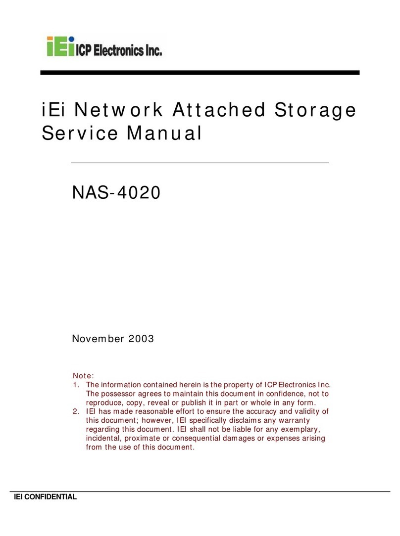 IEI Technology NAS-4020 Service manual IEI Technology NAS-4020 Service manual