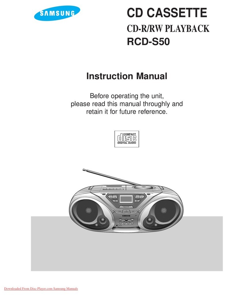 Samsung RCD-S50 instruction manual
