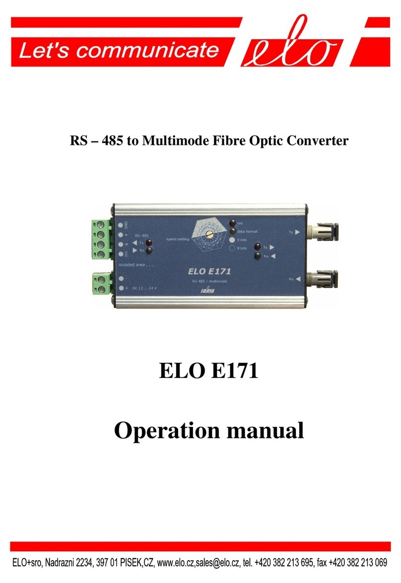 Elo TouchSystems E171 Operation manual