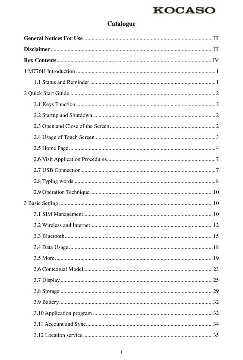 KOCASO M776H User manual