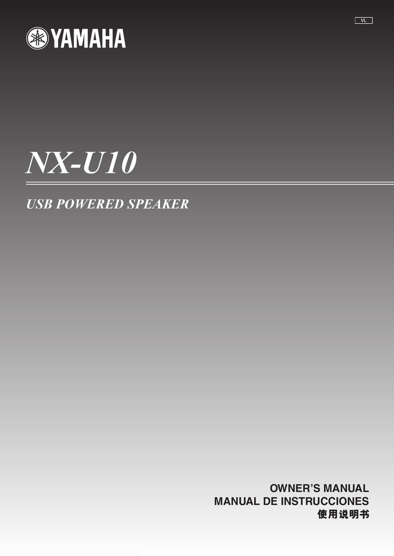 Yamaha NX-U10 - Speaker Sys User manual
