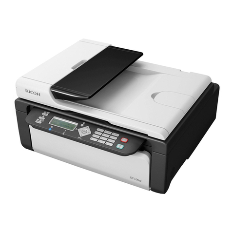 Ricoh Aficio SP 100SF User manual