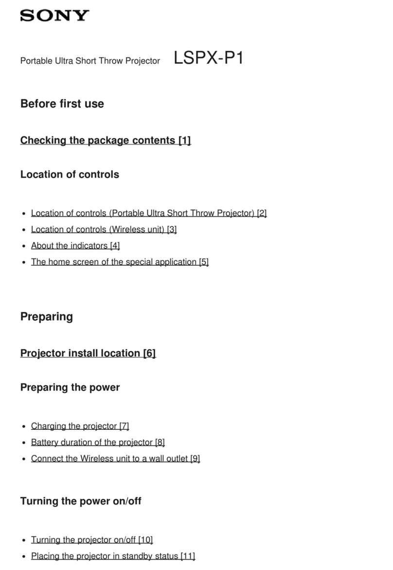 Sony LSPX-P1 manual