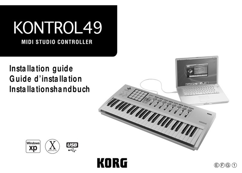 Korg KONTROL49 installation guide