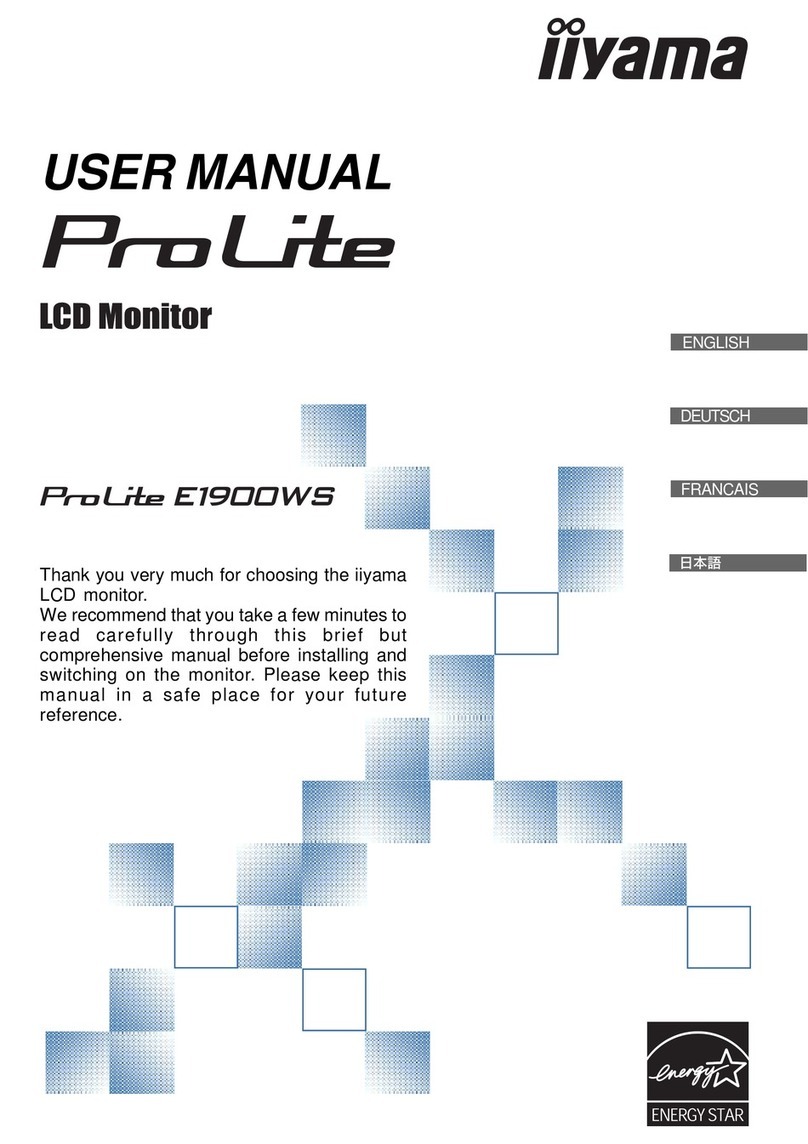Iiyama prolite E1900WS User manual