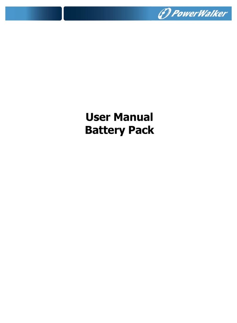 PowerWalker bP T2882T-48x9Ah User manual